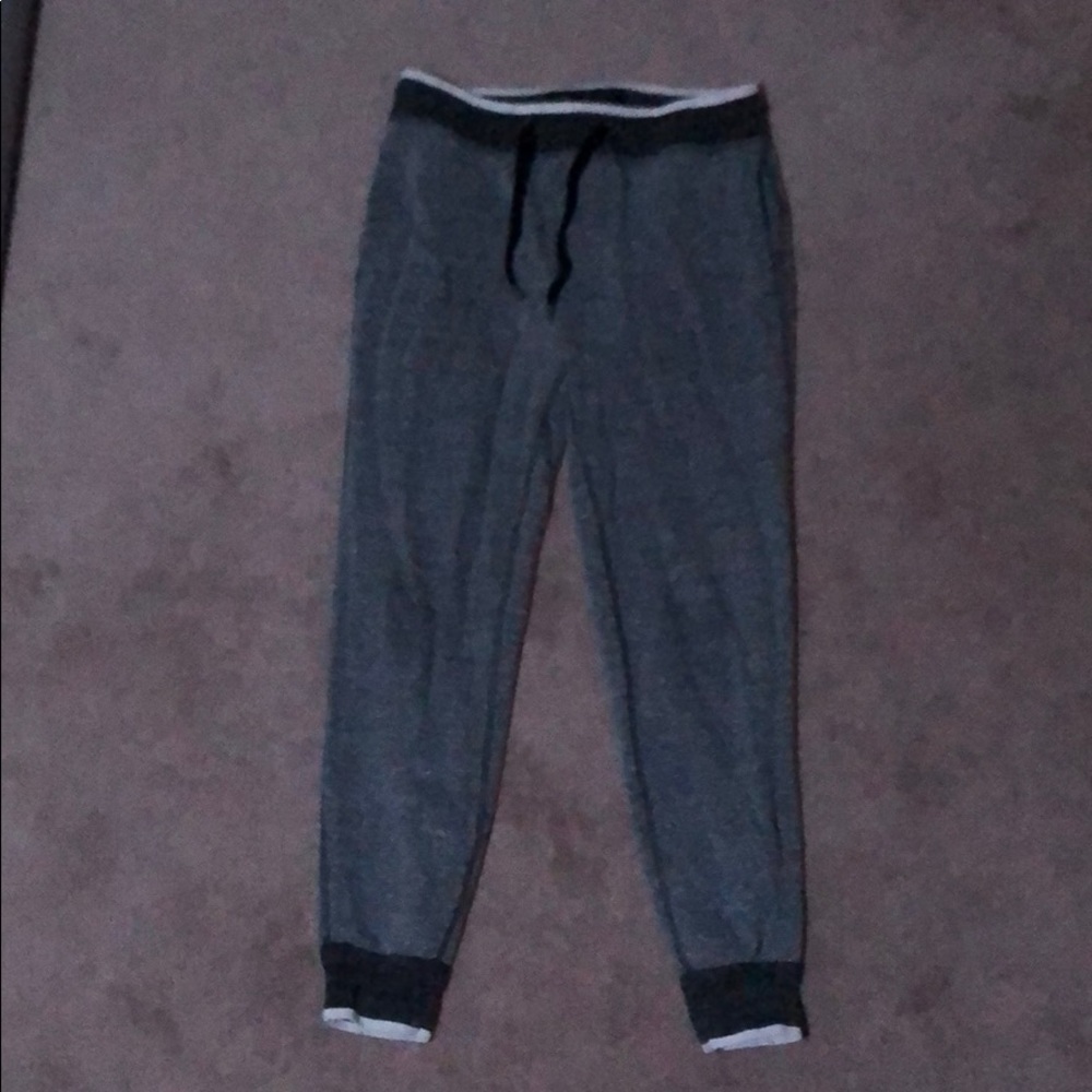 Gray fabric men’s sweatpants